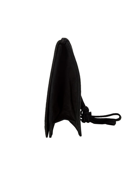 Yves Saint Laurent Vintage Golden Dove Black Suede Bag