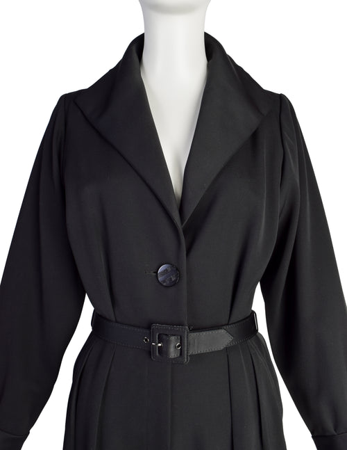 Yves Saint Laurent Vintage 1990s Black Wool Gabardine Tuxedo