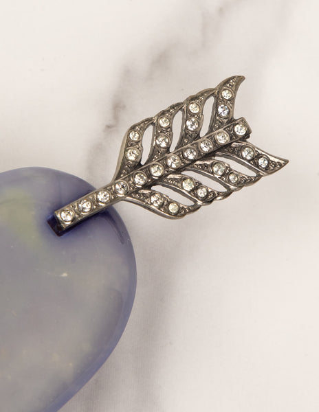 Yves Saint Laurent Vintage Haute Couture SS 1971 Scandal Collection Heart and Arrow Brooch
