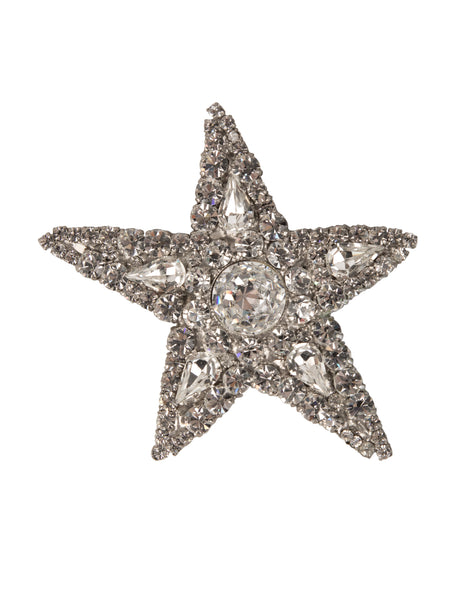 Yves Saint Laurent Vintage Large Sparkling Crystal Star Brooch