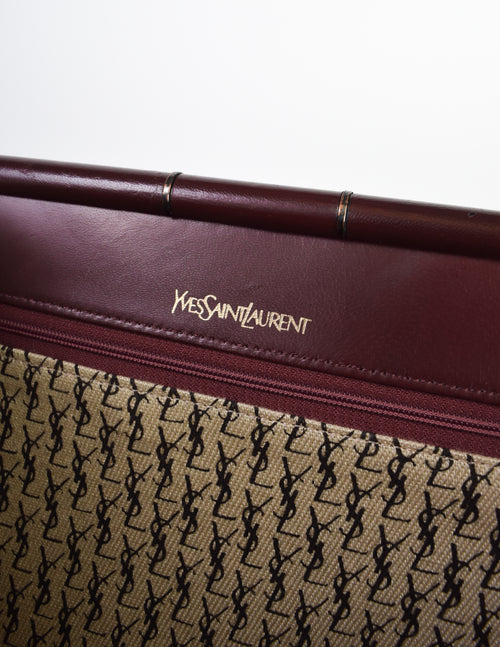 Yves Saint Laurent Vintage - Monogram Chevron Leather Clutch Bag - Brown  Beige - Leather Handbag - Luxury High Quality - Avvenice