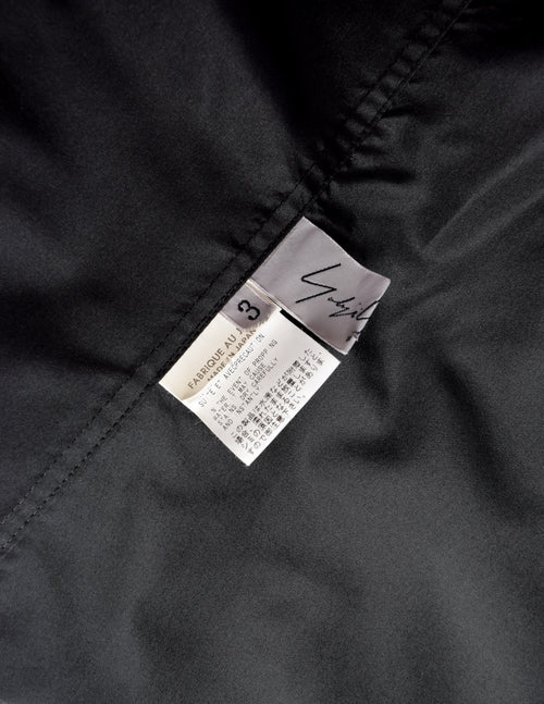 Yohji Yamamoto painterly-print silk shirt - Black