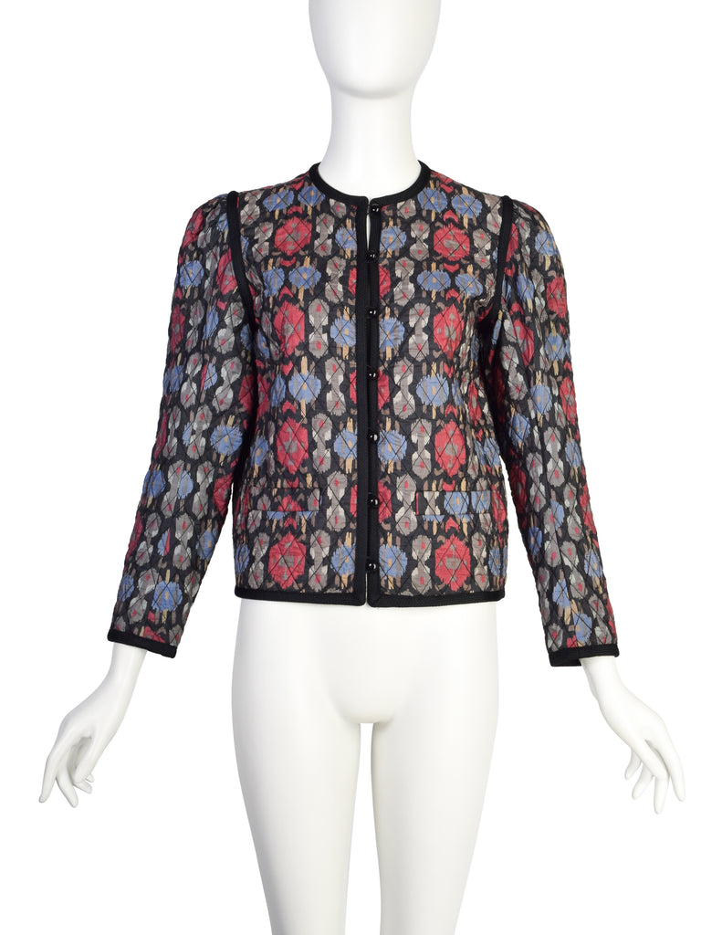 Saint laurent ikat best sale jacket