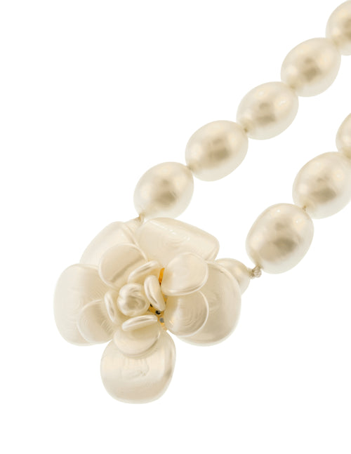 Chanel Vintage SS 1997 Chunky Baroque Pearl Camellia Chanel Vintage SS 1997 Chunky Baroque Pearl Camellia