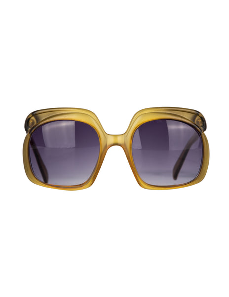 Christian Dior Vintage Matte Amber Model 2009 Sunglasses