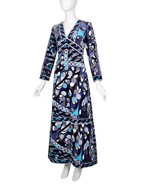 Emilio Pucci Vintage 1960s Purple Blue Black Floral Geometric Psychede Amarcord Vintage Fashion Emilio Pucci Vintage 1960s Purple Blue Black Floral Geometric Psychede Amarcord Vintage Fashion