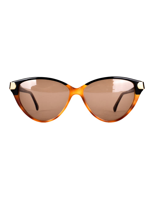Fendi Vintage 1980s Tortoise and Black Split Cat Eye  display picture 3
