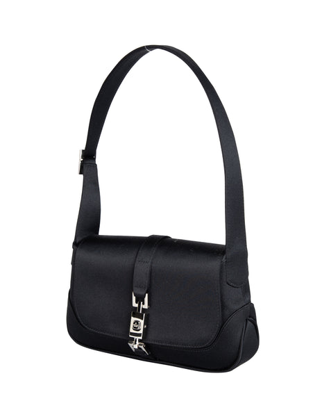 Gucci Vintage Tom Ford Era Black Satin Mini Jackie Evening Bag