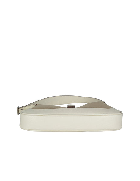 Gucci Vintage Tom Ford Era Taupe Canvas and White Leather Mini Jackie Bag