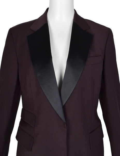 Gucci by Tom Ford Vintage SS 1998 Deepest Aubergine Two Piece Tuxedo Suit
