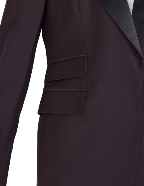 Gucci by Tom Ford Vintage SS 1998 Deepest Aubergine Two Piece Tuxedo Suit