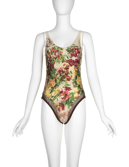 Jean Paul Gaultier Vintage SS 1999 Botanical Floral Print and