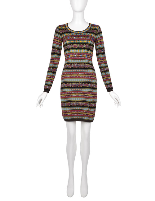 Jean Paul Gaultier Vintage AW 1990 Embellished Multicolor Fair Isle Kn –  Amarcord Vintage Fashion