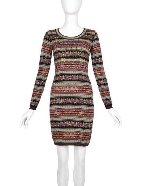 Jean Paul Gaultier Vintage AW 1990 Embellished Multicolor Fair Isle Kn –  Amarcord Vintage Fashion