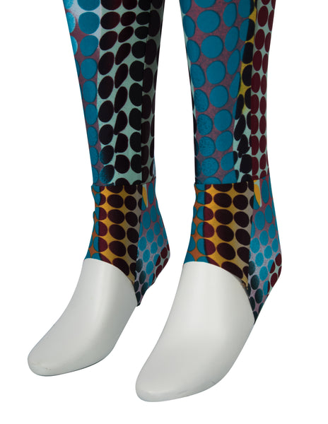 Jean Paul Gaultier Vintage AW 1995 Cyber Collection Iconic Original Cyber Dot Trompe L'oeil Pants