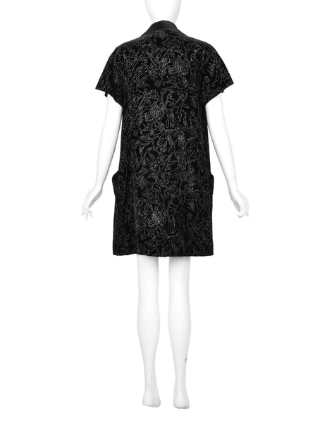 Karl Lagerfeld Vintage AW 1990 Sparkly Foliage Velvet Evening Jacket