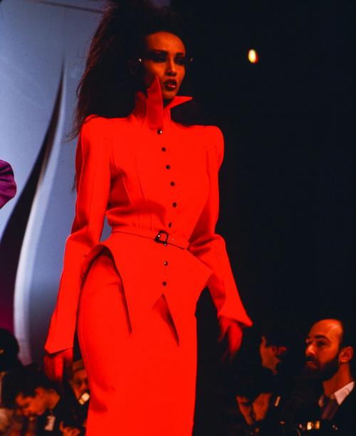 Thierry Mugler Vintage AW1988 Les Infernales Iconic Inferno Vamp Thierry Mugler Vintage AW1988 Les Infernales Iconic Inferno Vamp