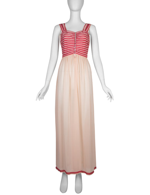 Schiaparelli Vintage Two Tone Pink Nightgown Slip Dress – Amarcord Vintage  Fashion