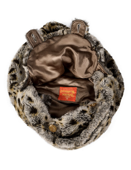 ◆vivienne westwood◆ブール柄　レオパード　レア Vivienne Westwood Vintage AW 1989 Soft Round Leopard Faux Fur