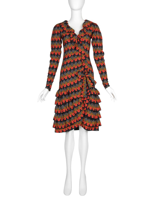 Yves Saint Laurent Haute Couture Vintage AW 1971 Optical Floral Print – Amarcord Vintage Fashion Yves Saint Laurent Haute Couture Vintage AW 1971 Optical Floral Print – Amarcord Vintage Fashion