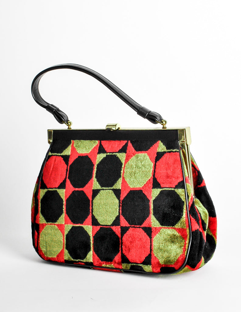Vintage 1960s Mod Carpet Bag Amarcord Vintage Fashion