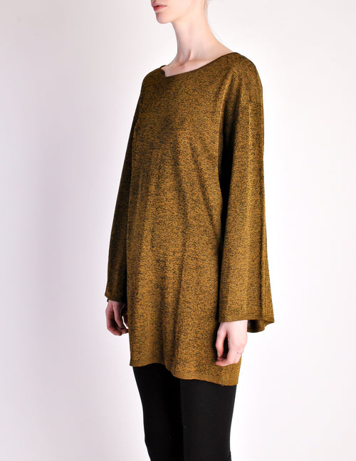 Gold tunic top sweater
