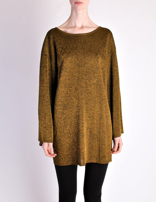 Alaa Vintage Brown Gold Oversized Tunic Sweater Amarcord Vintage Fashion Alaa Vintage Brown Gold Oversized Tunic Sweater Amarcord Vintage Fashion