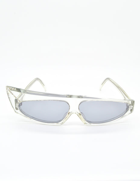 Mikli Vintage Clear Asymmetrical Space Sunglasses 305 100
