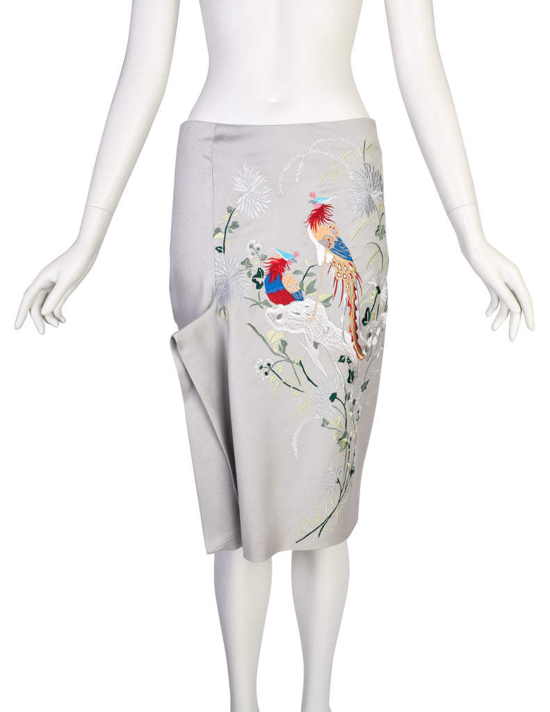 Grey B Fashion Vintage Multicolor Vintage SS 2000 – McQueen Embroidered Amarcord Floral Alexander