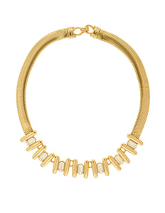 Balenciaga Vintage Gold Rhinestone Necklace