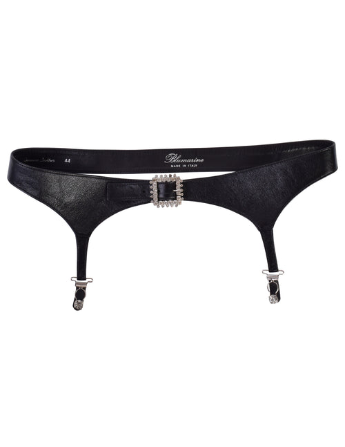 bedazzled garter belt Lace x Micro-Mesh Garter – d.bleu.dazzled main image 1
