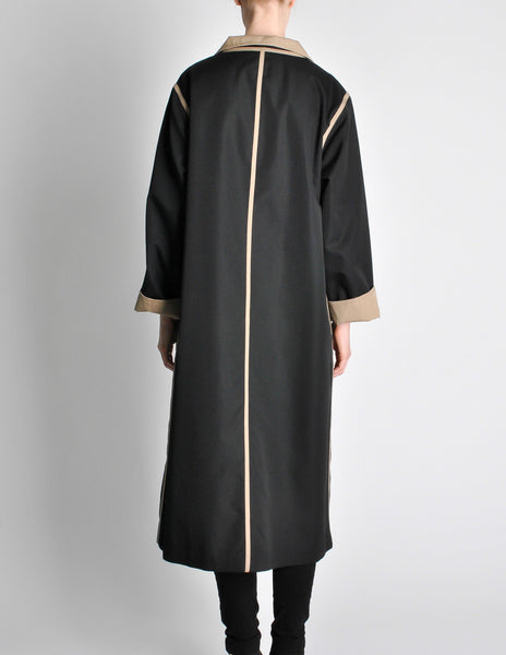 Bonnie Cashin for Russell Taylor Vintage Black & Tan Coat