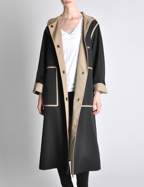 2024高い素材  Bonnie Cashin for Russell Taylor Vintage Black & Tan Coat ジャケット・アウター