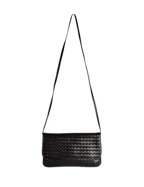 Bottega Veneta Vintage - Padded Cassette Leather Crossbody Bag - Black -  Leather Handbag - Luxury High Quality - Avvenice