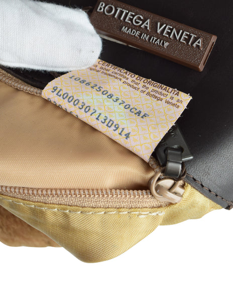 Bottega Veneta Vintage Brown Faux Fur Leather Backpack