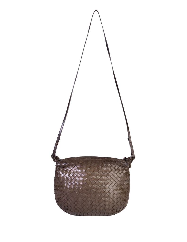 Bottega Veneta Intrecciato Leather Crossbody Bag