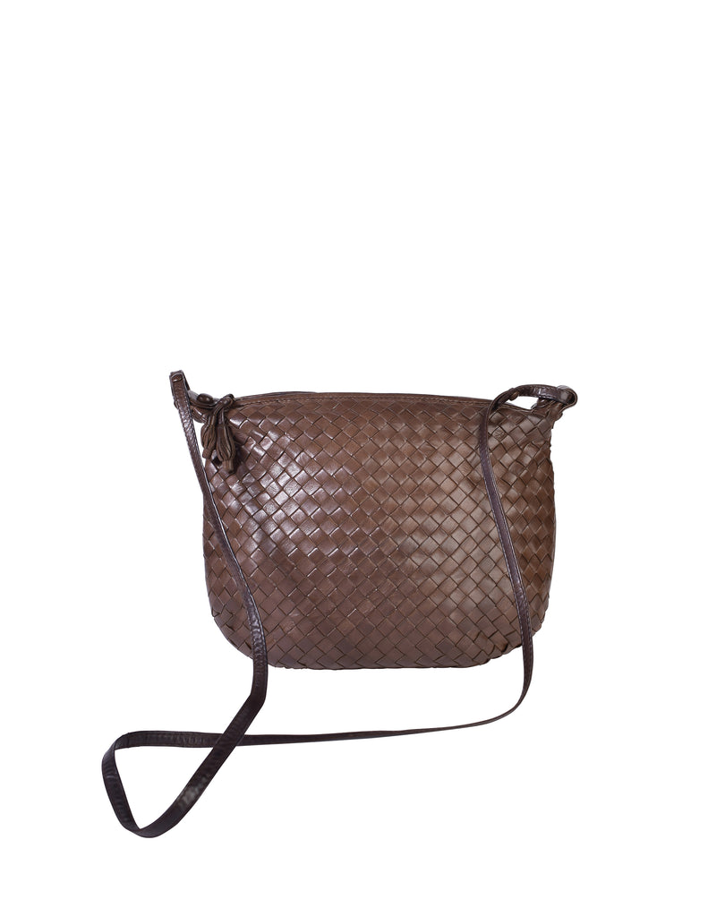 Bottega Veneta Vintage - Intrecciato Leather Shoulder Bag - Brown - Leather  Handbag - Luxury High Quality - Avvenice