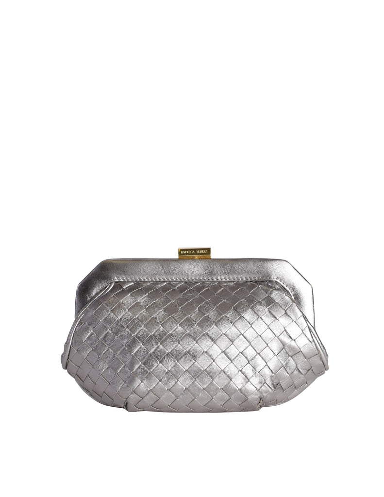 Silver Metallic Pouch Shoulder Bag | New Look