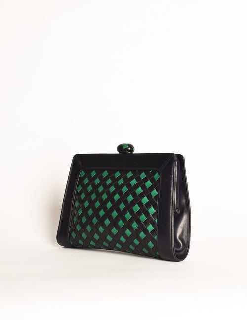 Blue and green clutch bag 2025