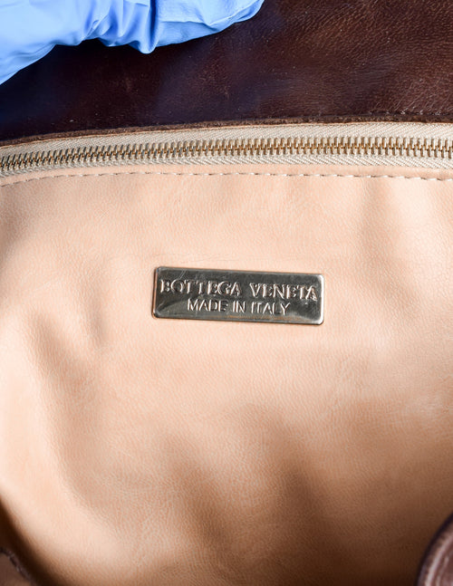 Bottega Veneta Vintage Mushroom Brown Intrecciato Woven Leather Should –  Amarcord Vintage Fashion