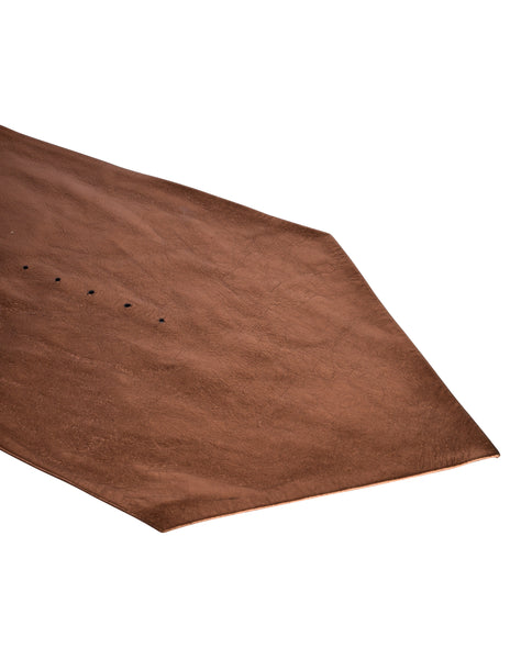 Toast Vintage Brown Bronze Metallic Leather Ultra Wide Belt