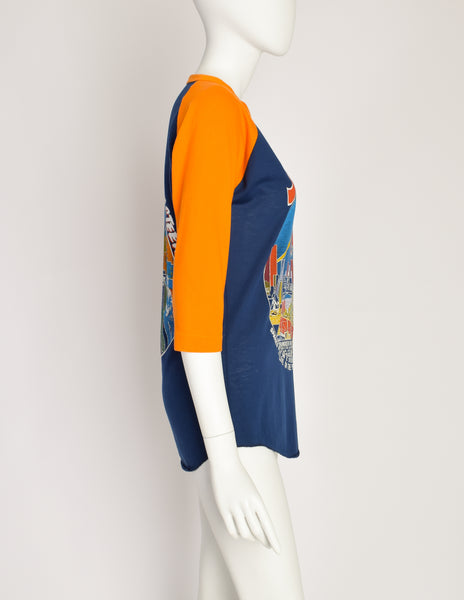 1970s Vintage Bruce Springsteen Sparks Fly on E Street Raglan Baseball Tee