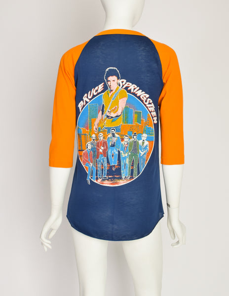 1970s Vintage Bruce Springsteen Sparks Fly on E Street Raglan Baseball Tee