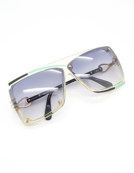 Cazal Vintage Navy Blue and Seafoam Sunglasses 859 277