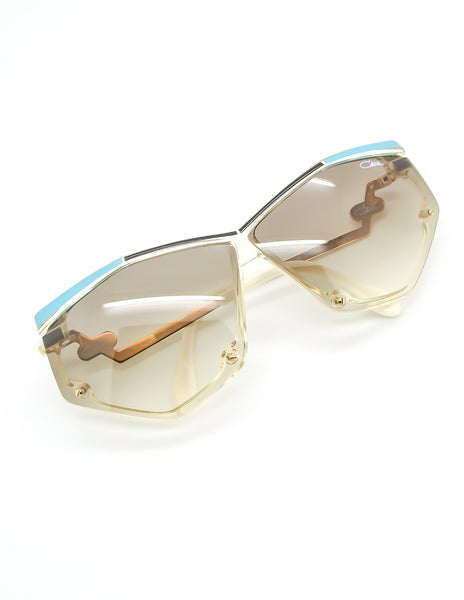 Cazal Vintage Navy Blue and Seafoam Sunglasses 861 283