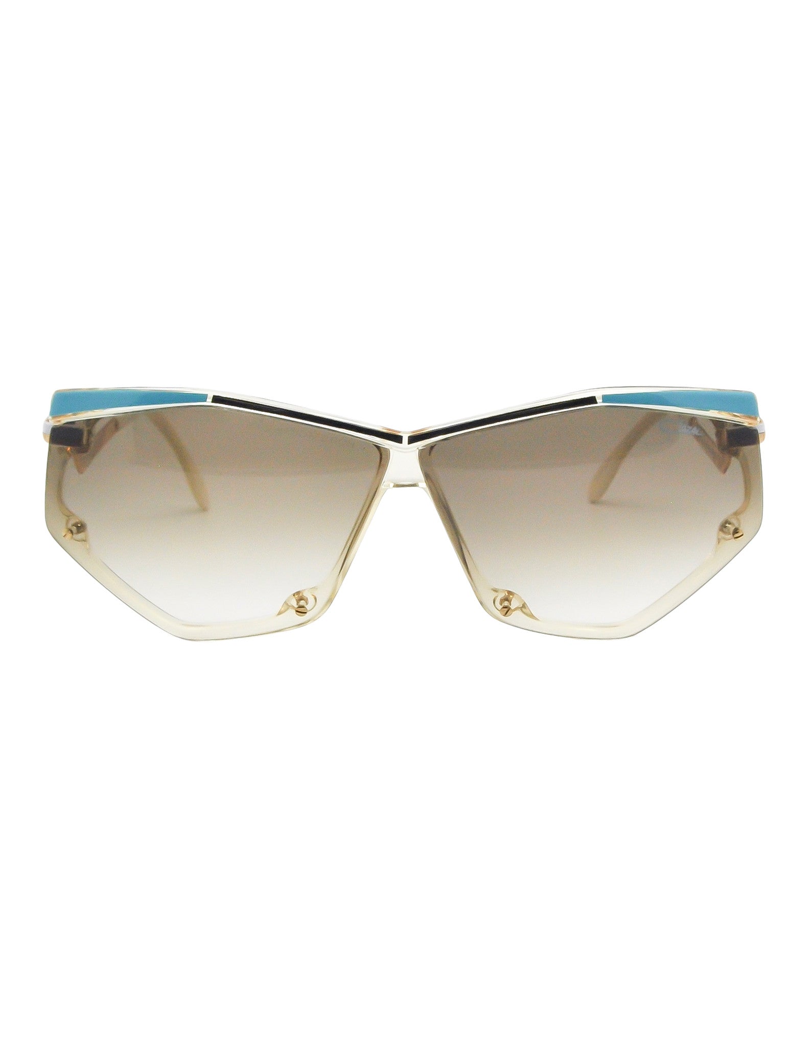 Cazal Vintage Navy Blue and Seafoam Sunglasses 861 283