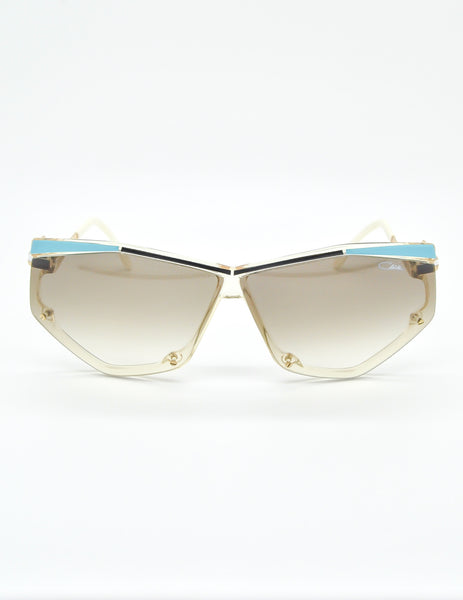 Cazal Vintage Navy Blue and Seafoam Sunglasses 861 283