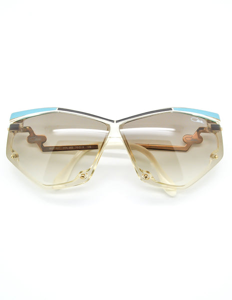Cazal Vintage Navy Blue and Seafoam Sunglasses 861 283