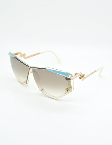 Cazal Vintage Navy Blue and Seafoam Sunglasses 861 283