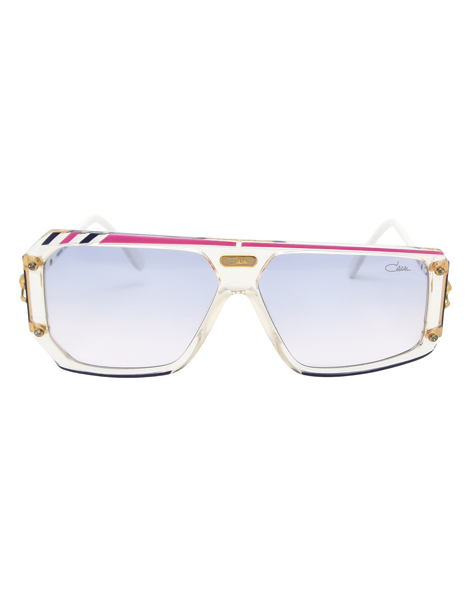 Cazal Vintage Asymmetrical Purple and Pink Sunglasses 867 125
